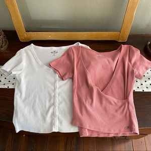 Hollister Baby Tee Bundle - Size Medium